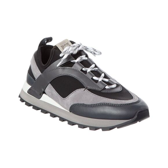Ferragamo Indy Leather Sneaker Black
